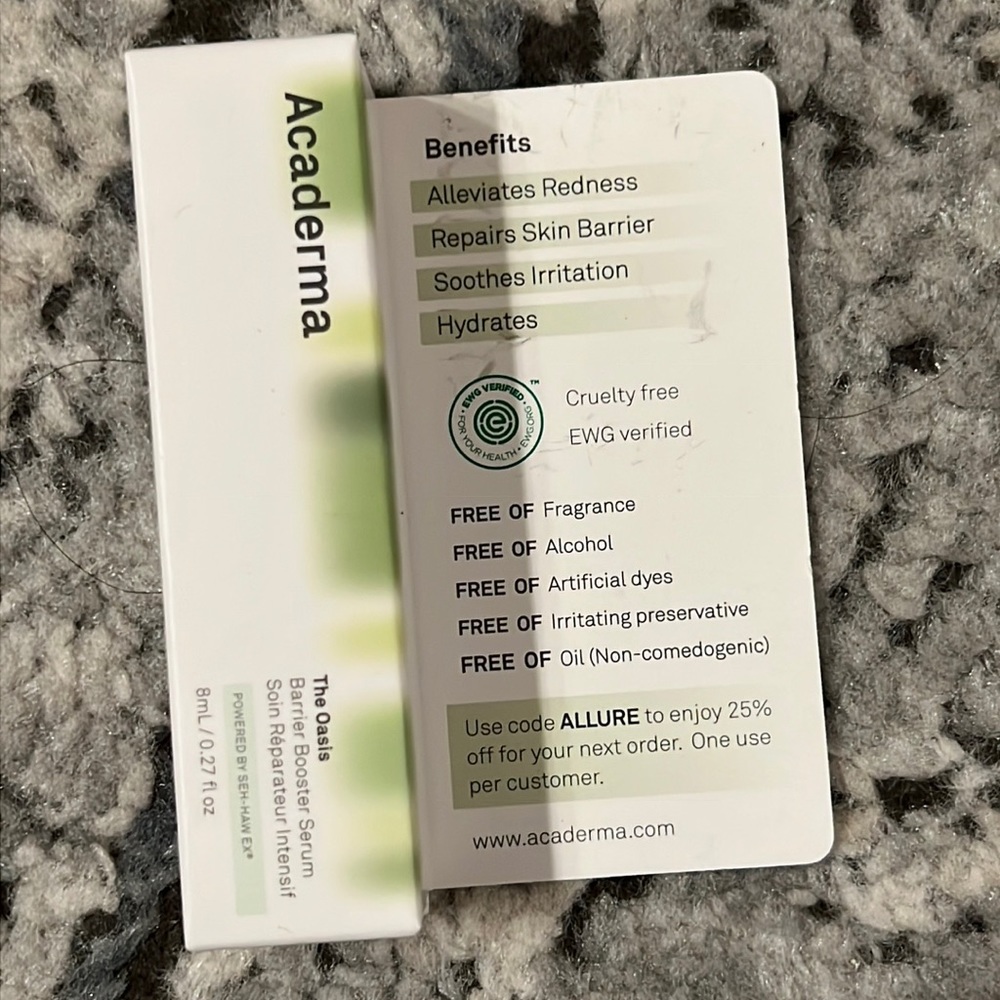 🦋Acaderma The Oasis Barrier Booster Serum Redness & Inflammation Reducing NEW